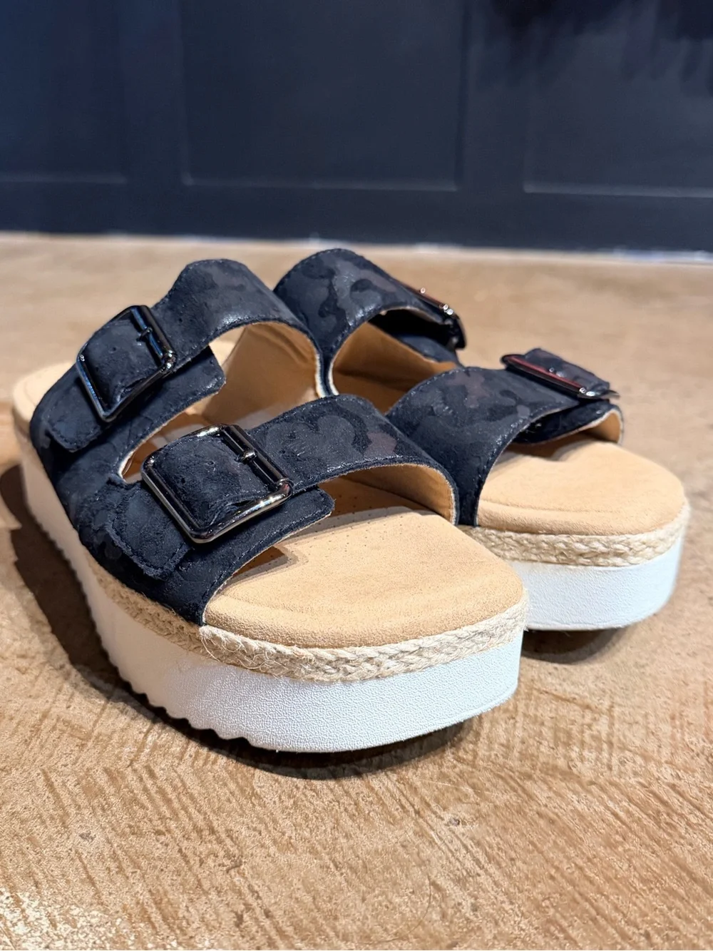 Clark’s Black Platform Sandals